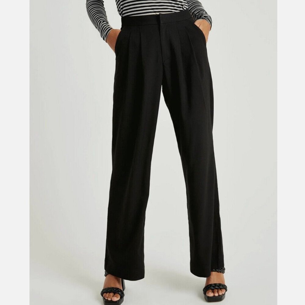 Splendid x Cella Jane Wide Leg Pants XS Extra Small Black
